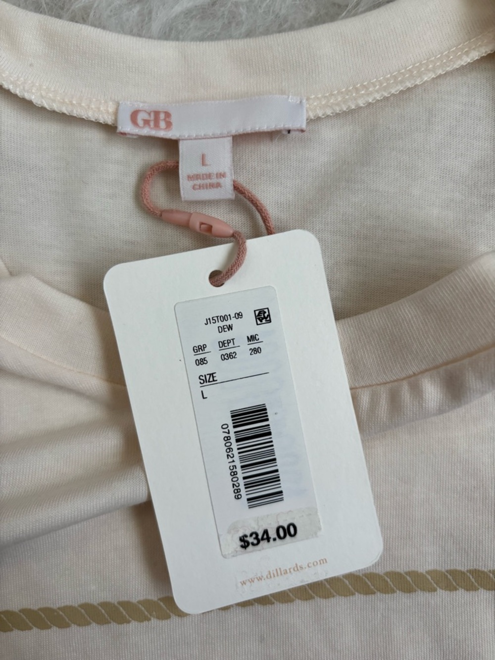 Gianni Bini Women’s Oversized Cream Western Cowgirl Graphic Tee - Picture 2 of 3